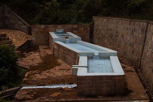 Path and hillside at the Source of the Nile site